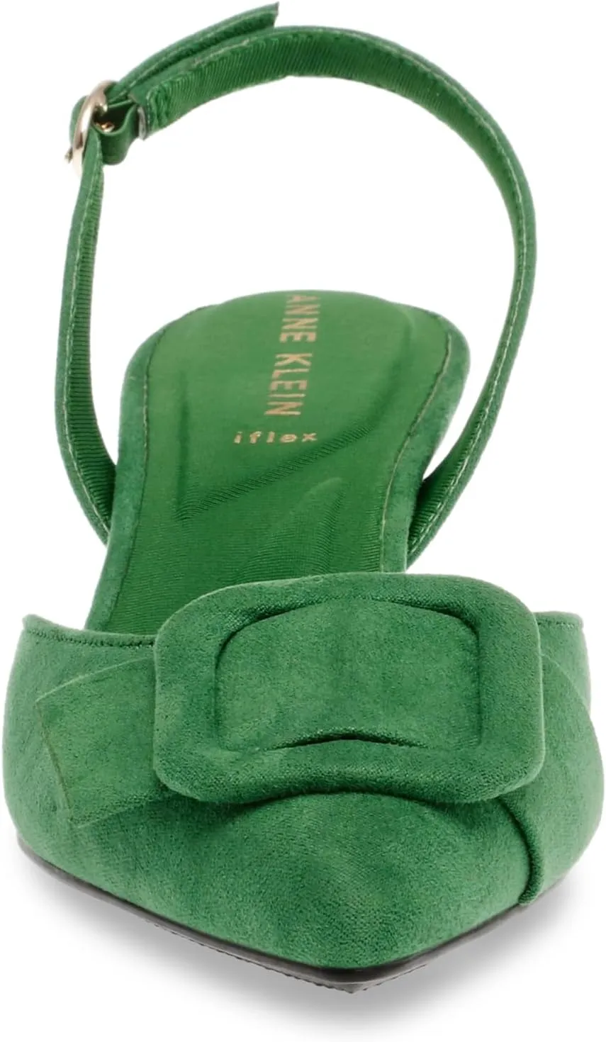 Anne Klein Womens IVA Faux Suede Slingback Pumps