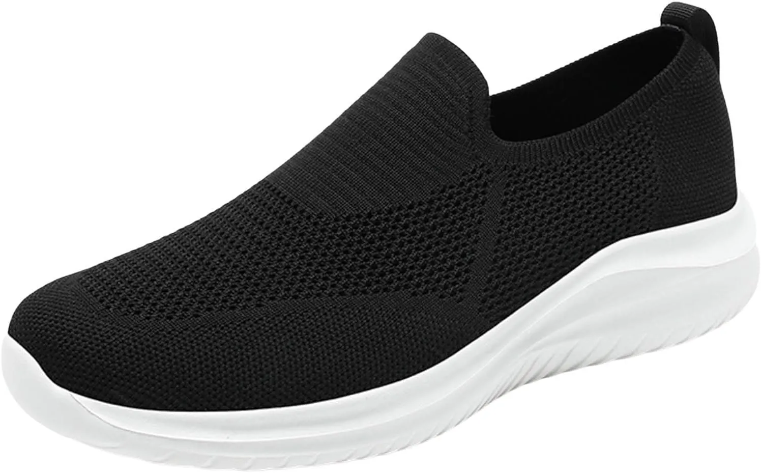 Breathable Diabetic Shoes for Men Lightweight Breathable Slip on Running Shoe Outdoor Non Slip Jogging Sneakers