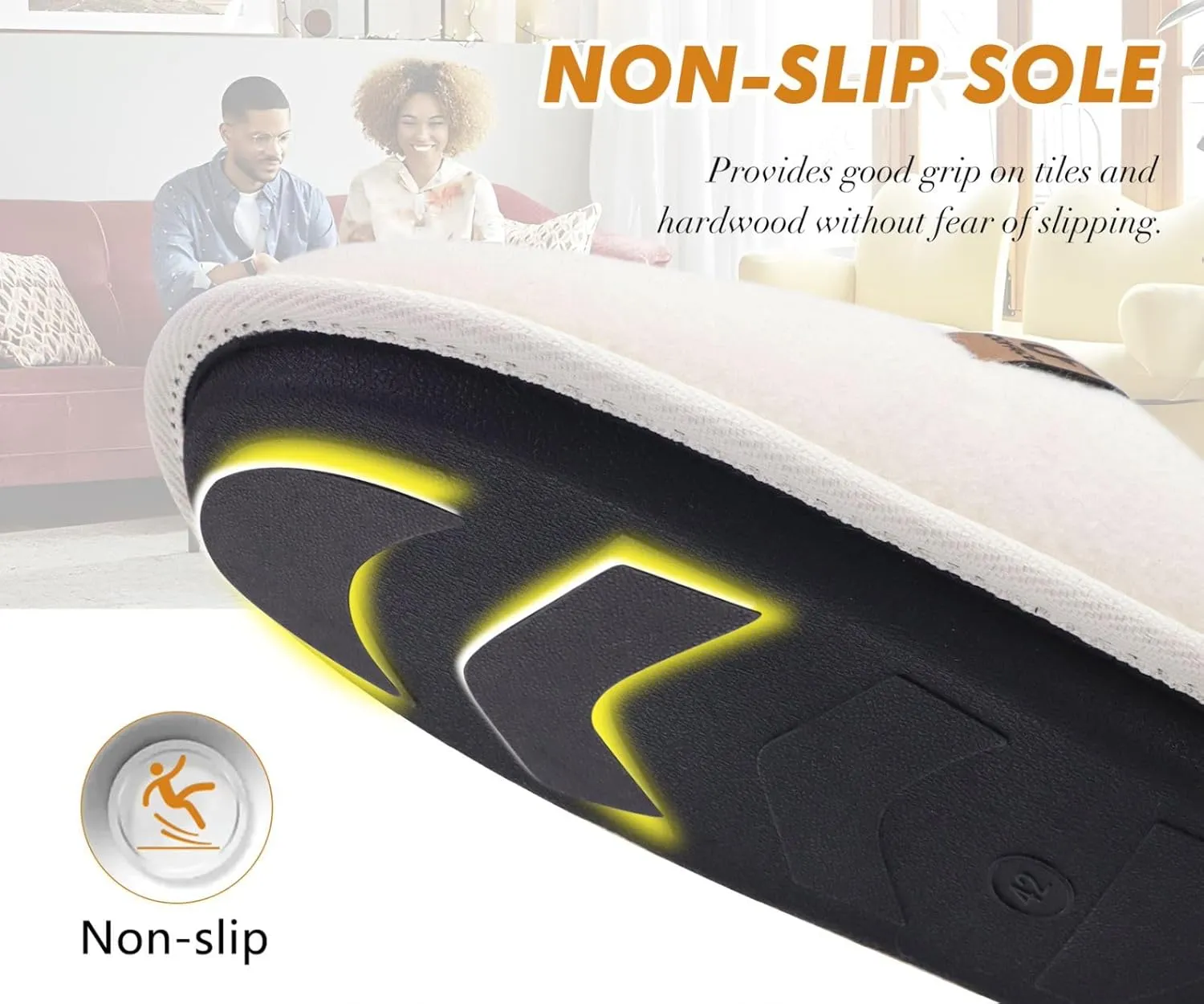 COFACE Unisex Mens Womens Cozy Memory Foam Scuff Slippers Casual Slip On Warm House Shoes Indoor/Outdoor Sandal Slippers With Arch Support Rubber Sole Size 4-15