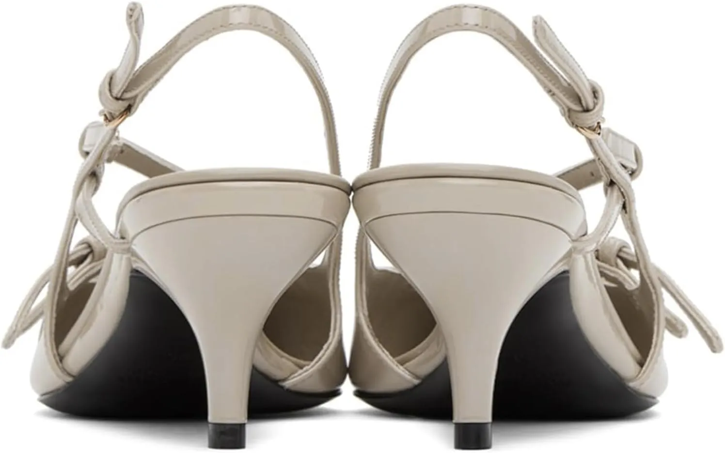 CORNMOOD Slingback Kitten Heels for Women Stiletto Heels Pointed Toe with Buckle Strap Heeled Sandals Pump Shoes Sexy