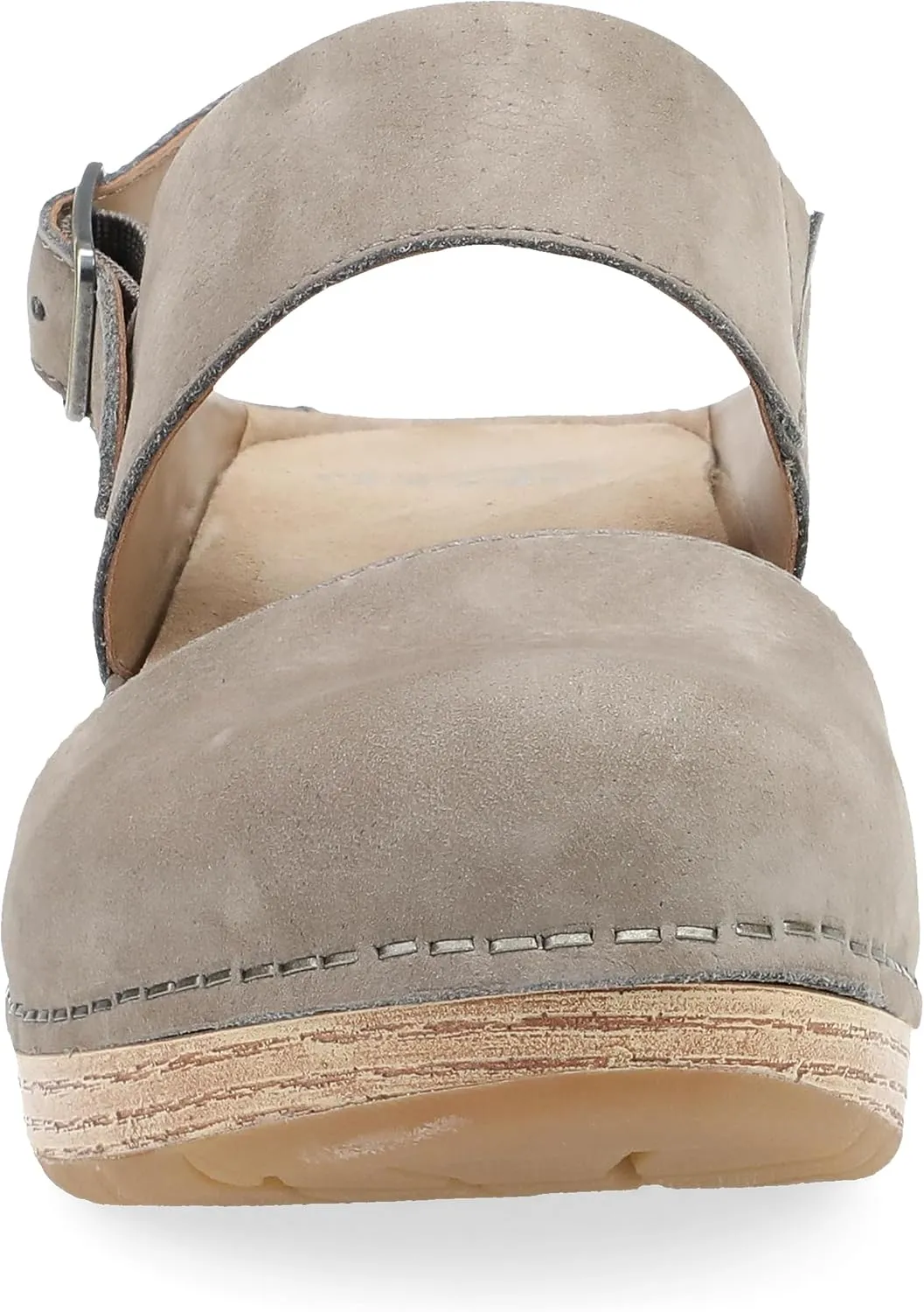 Dansko Lucia Closed-Toe Sandals for Women - Linings from Recycled Materials and Leather for Breathability- Lightweight Rubber Outsole for Long-Lasting Wear