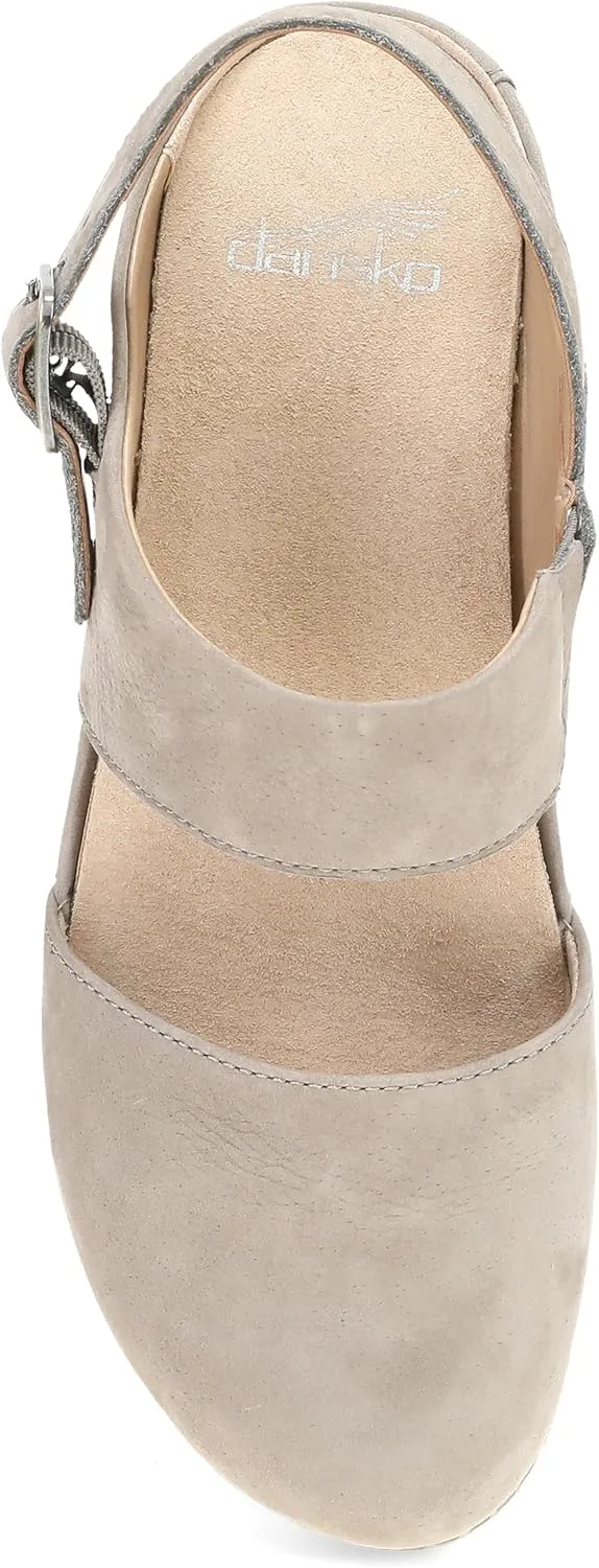 Dansko Lucia Closed-Toe Sandals for Women - Linings from Recycled Materials and Leather for Breathability- Lightweight Rubber Outsole for Long-Lasting Wear