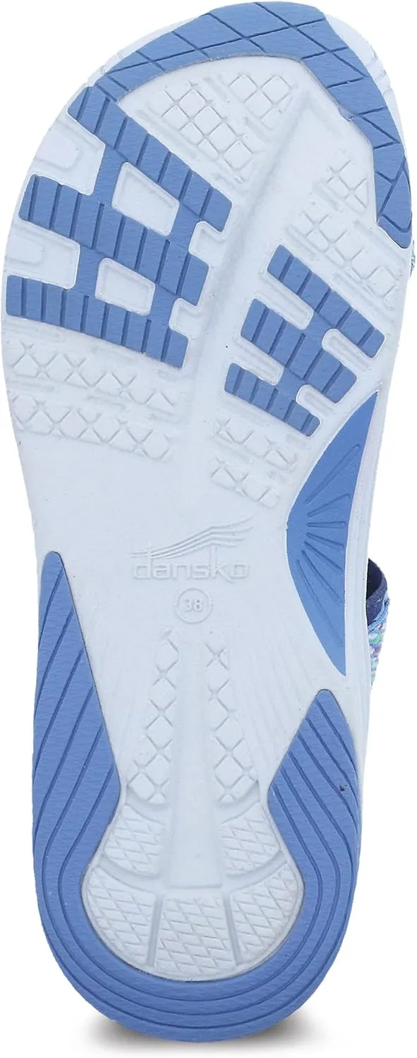 Dansko Rosette Slip-On Sport Sandal for Women - Lightweight EVA Midsole and Rubber Outsole - Natural Arch Technology for Added Support - Hook and Loop Closure