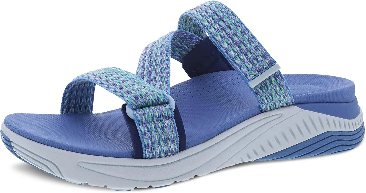Dansko Rosette Slip-On Sport Sandal for Women - Lightweight EVA Midsole and Rubber Outsole - Natural Arch Technology for Added Support - Hook and Loop Closure