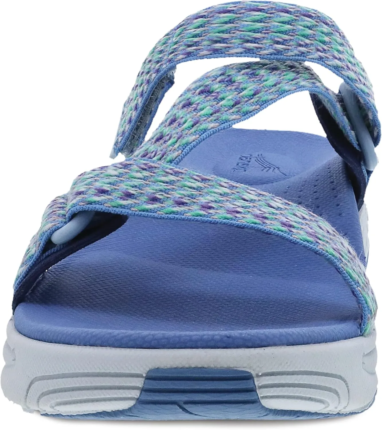 Dansko Rosette Slip-On Sport Sandal for Women - Lightweight EVA Midsole and Rubber Outsole - Natural Arch Technology for Added Support - Hook and Loop Closure