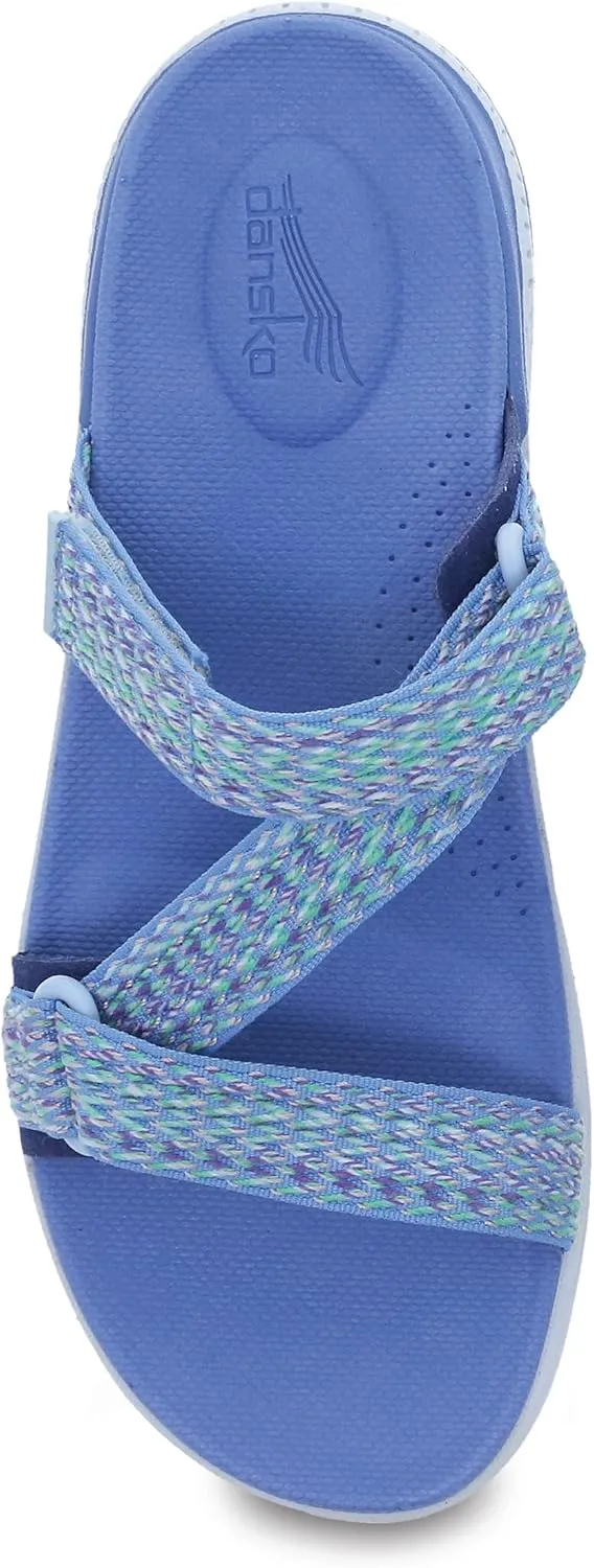 Dansko Rosette Slip-On Sport Sandal for Women - Lightweight EVA Midsole and Rubber Outsole - Natural Arch Technology for Added Support - Hook and Loop Closure