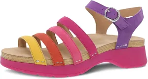 Dansko Roxie Strappy Sandal for Women - Colorful and Stylish Shoe with a Cushioned Footbed- All-Day Legendary Comfort