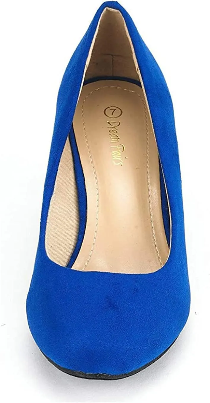 DREAM PAIRS Women's Dress Comfortable Low Heel Pump Shoes