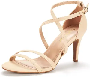 DREAM PAIRS Women's Gigi Fashion Stilettos Open Toe Pump Heel Sandals