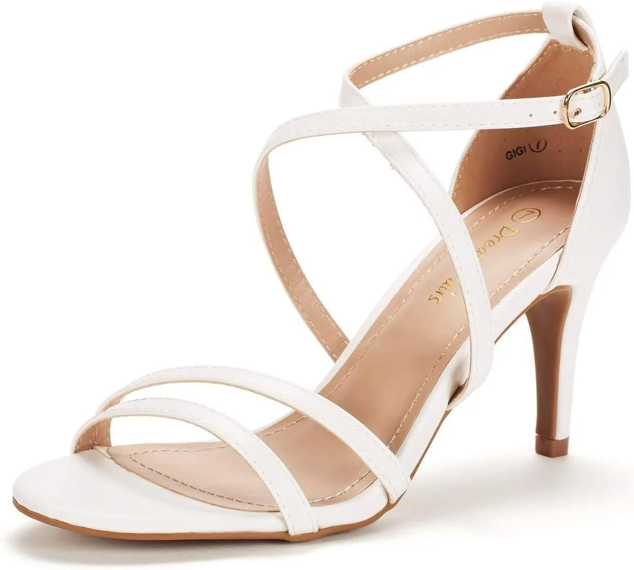 DREAM PAIRS Women's Gigi Fashion Stilettos Open Toe Pump Heel Sandals