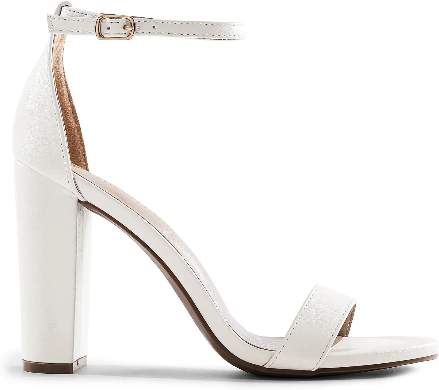 DREAM PAIRS Women's Hi-Chunk High Heel Pump Sandals