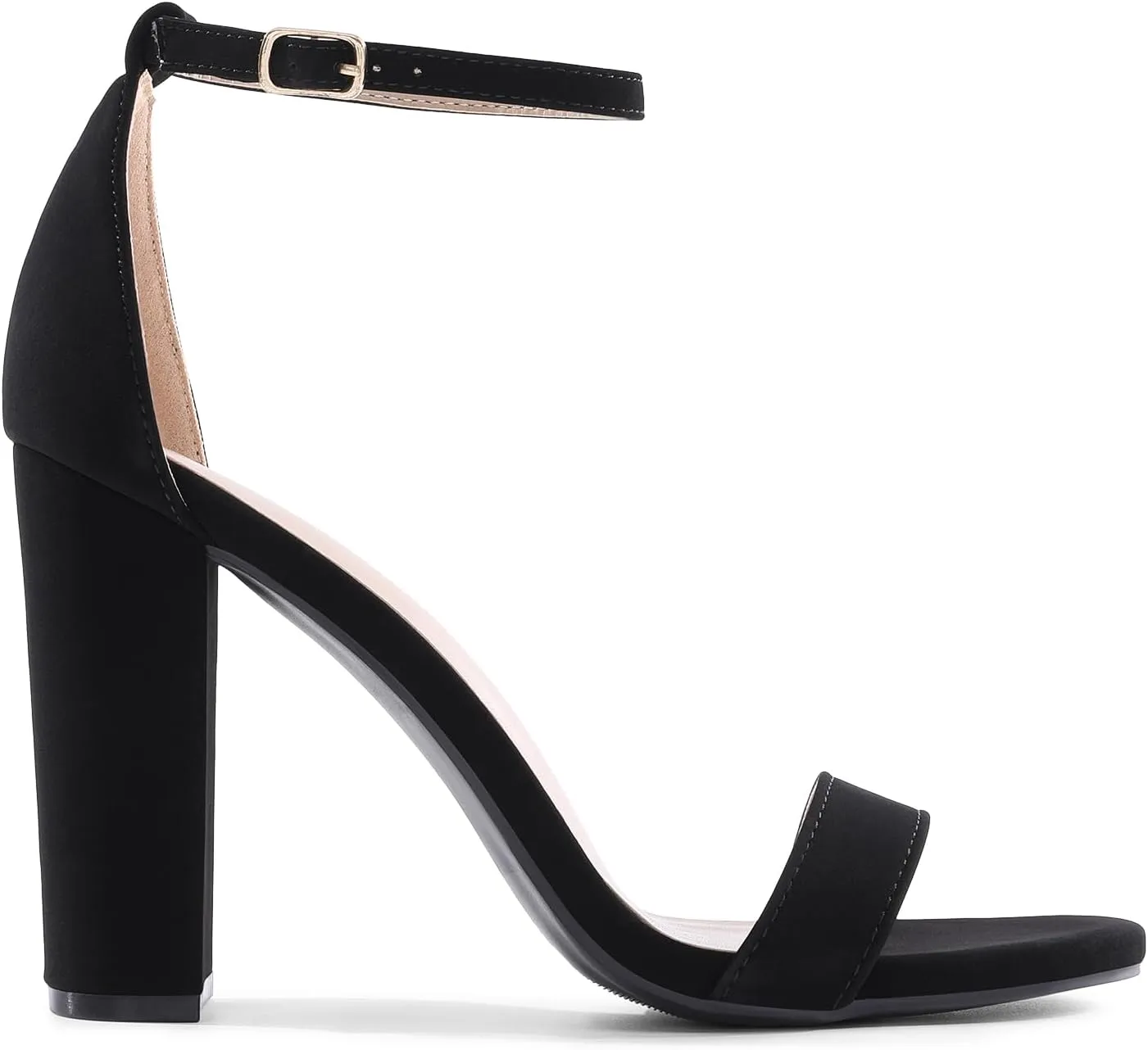 DREAM PAIRS Women's Hi-Chunk High Heel Pump Sandals