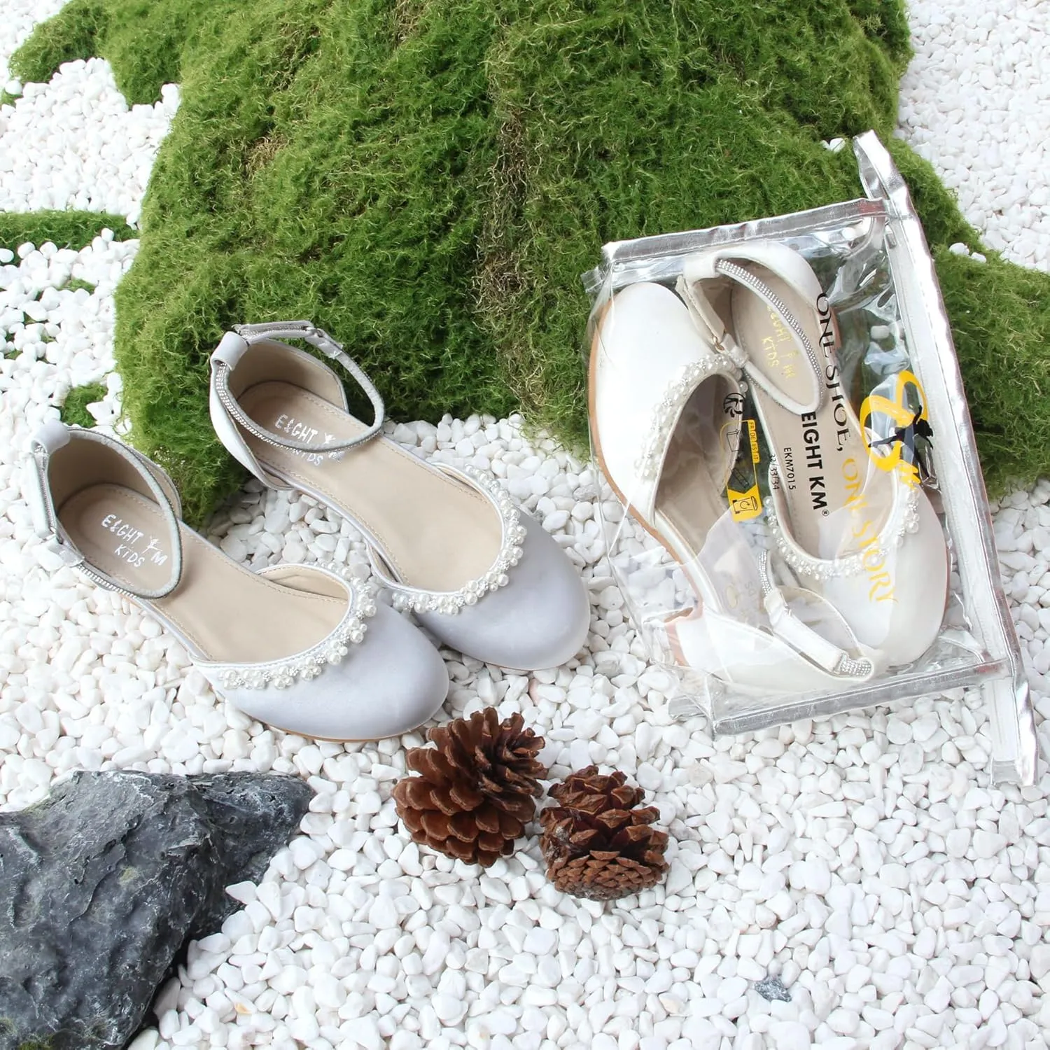 EIGHT KM Girls High Heels - Weeding Party Little Girl Heels Multi-Colored Ages 3-13 Years - High Heels for Girls & Kids - Wide Fit Toddler High Heels High Heels for Kids
