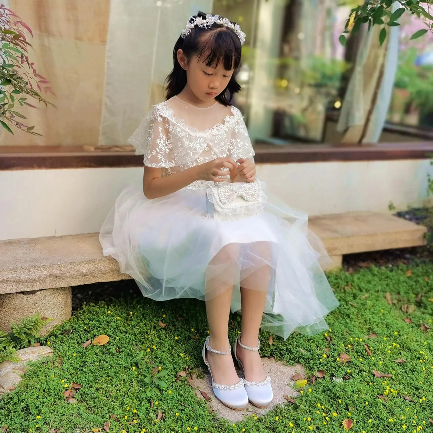 EIGHT KM Girls High Heels - Weeding Party Little Girl Heels Multi-Colored Ages 3-13 Years - High Heels for Girls & Kids - Wide Fit Toddler High Heels High Heels for Kids
