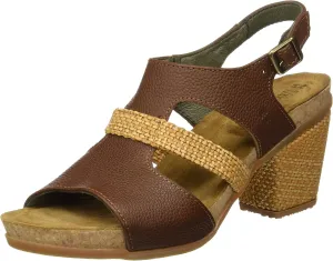El Naturalista Women Mola N5031 Heeled Sandal Shoes, Wood, EU 40 / US 9