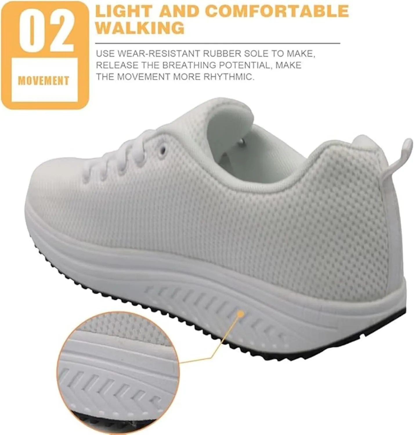 FOR U DESIGNS Fashion Women's Swing Strength Fitness Walking Sneaker Platform Shoes