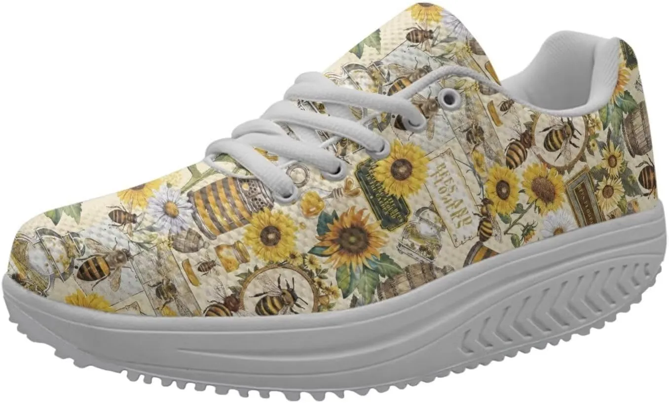 FOR U DESIGNS Fashion Women's Swing Strength Fitness Walking Sneaker Platform Shoes