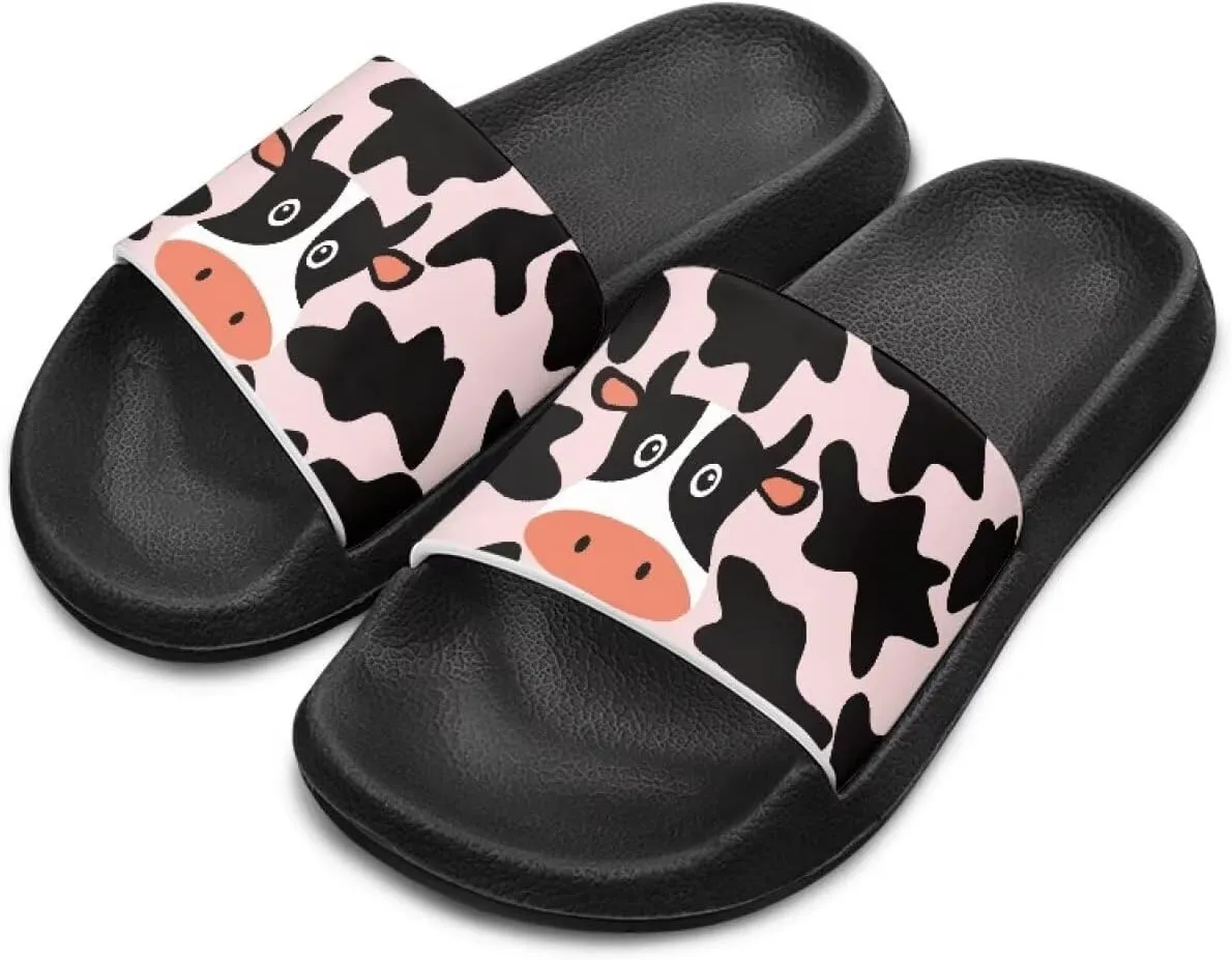 Girls Slides Sandals Anti Slip Shower Pool Sandal Ultra Comfy Open Toe Slippers for Indoor Outdoor Little Kid/Big Kid