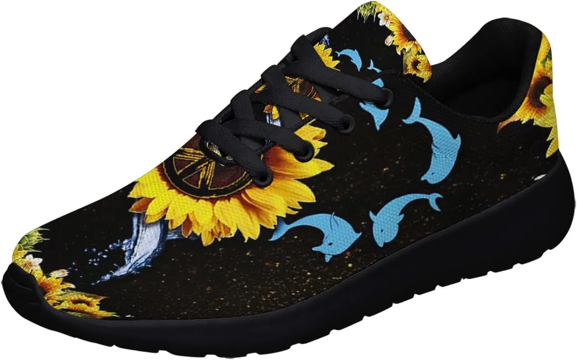 Hippie Fashion Sneakers Men Women Running Shoes Lightweight Breathable Casual Sports Walking Shoes