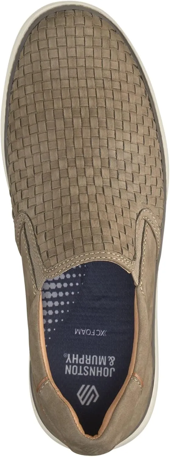 Johnston & Murphy Men’s McGuffey 2 Woven Slip-On Shoes for Men, Men’s Fashion Dress Sneakers, Casual Leather Shoes for Men
