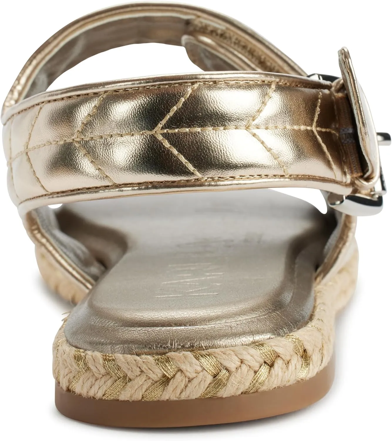 Karl Lagerfeld Paris Women's Cushioned Insole Everyday Charlay Studs-Ankle Sandal Flat