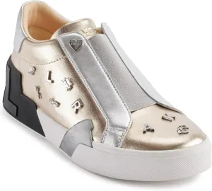 KARL LAGERFELD womens Mavise Pins Everyday Lace Up Sneaker