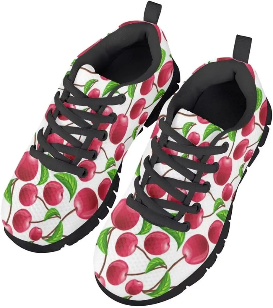 Kid Girls Lightweight Breathable Sneakers Athletic Running Walking Shoes Black Sole