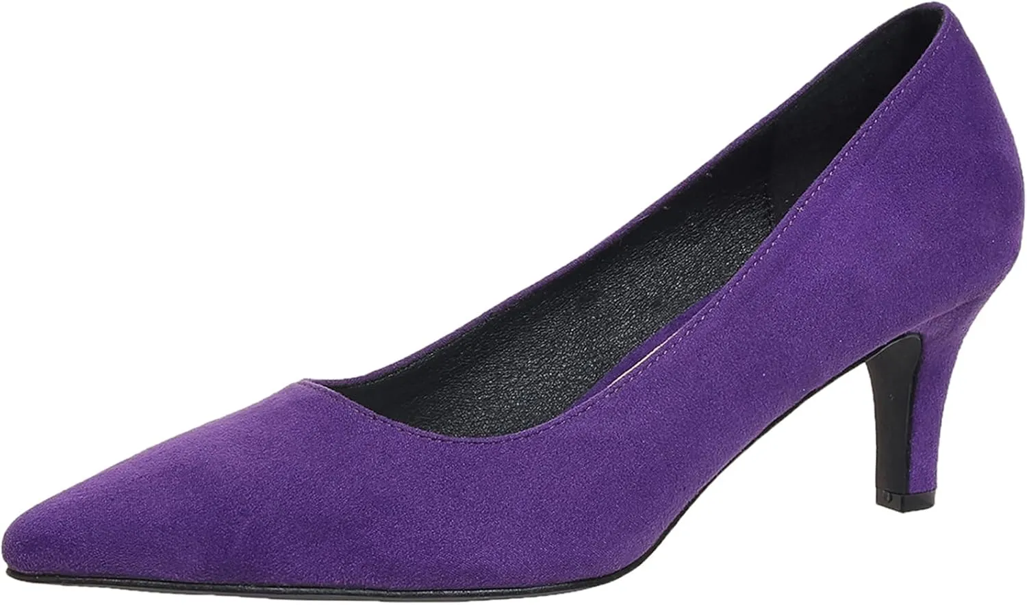 Kitten Heels for Women Closed Toe Heels 2 inch Low Heel Comfortable Pump Shoes for Women Work Casual Party Dressy Wedding