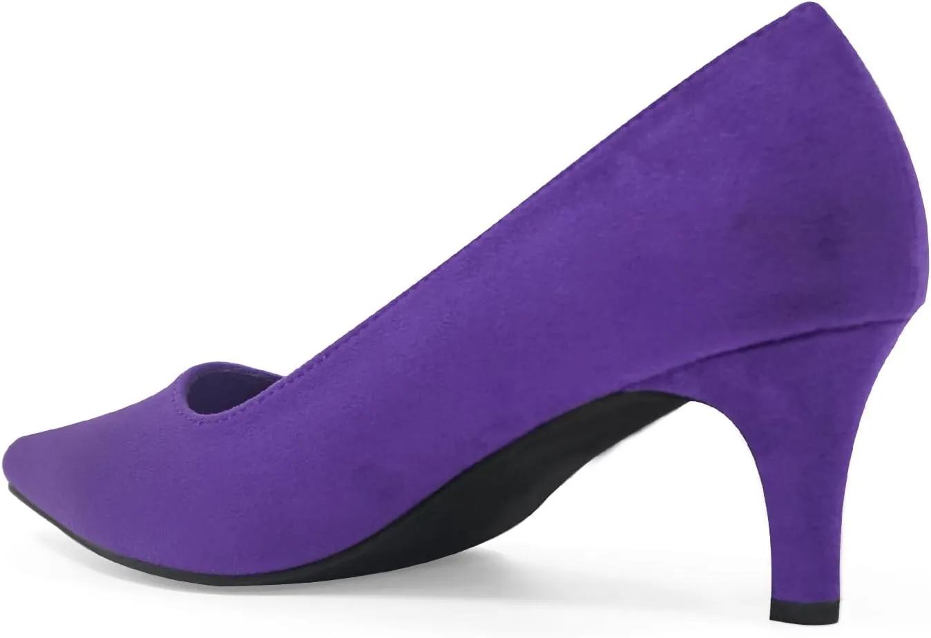 Kitten Heels for Women Closed Toe Heels 2 inch Low Heel Comfortable Pump Shoes for Women Work Casual Party Dressy Wedding