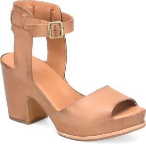 KORK-EASE Women's Stasia City-Chic Heeled Sandal in Soft Hand-Finished Leather, Cushioned Comfort Footbed, High-Traction Outsole