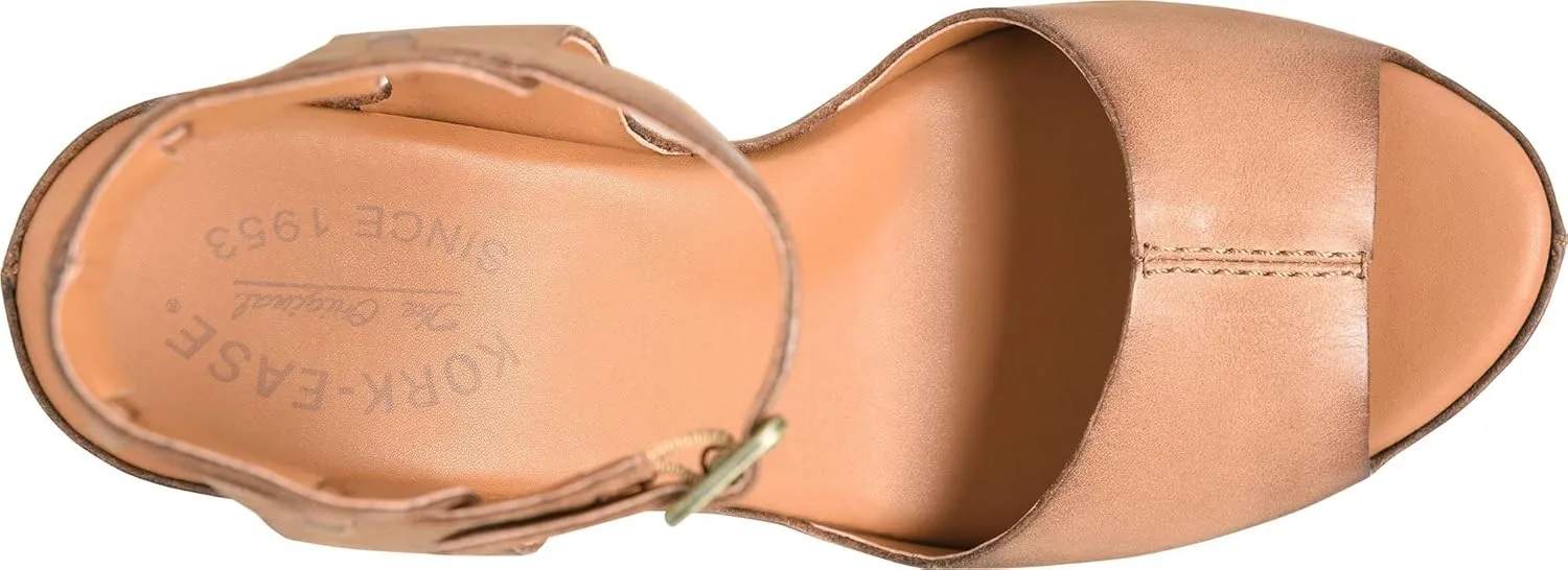 KORK-EASE Women's Stasia City-Chic Heeled Sandal in Soft Hand-Finished Leather, Cushioned Comfort Footbed, High-Traction Outsole