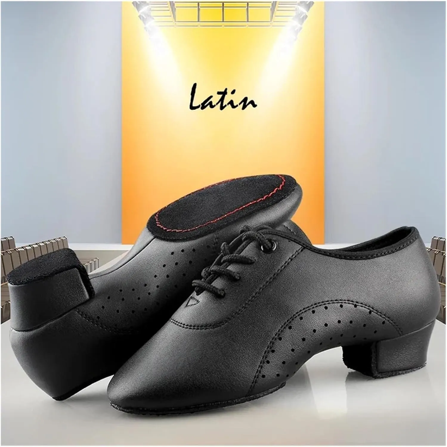 Latin Dance Shoes Man Men's Latin Dance Shoes Ballroom Tango Man Latin Dancing Shoes for Man Boy Shoes Dance Sneaker Jazz Shoes(42)