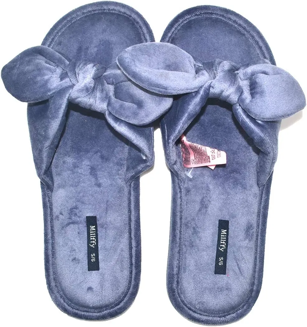 Millffy Summer Slippers for Women Indoor Open Toe Slippers Kawaii Cotton Bedroom Slippers for Womens Sandal Slippers