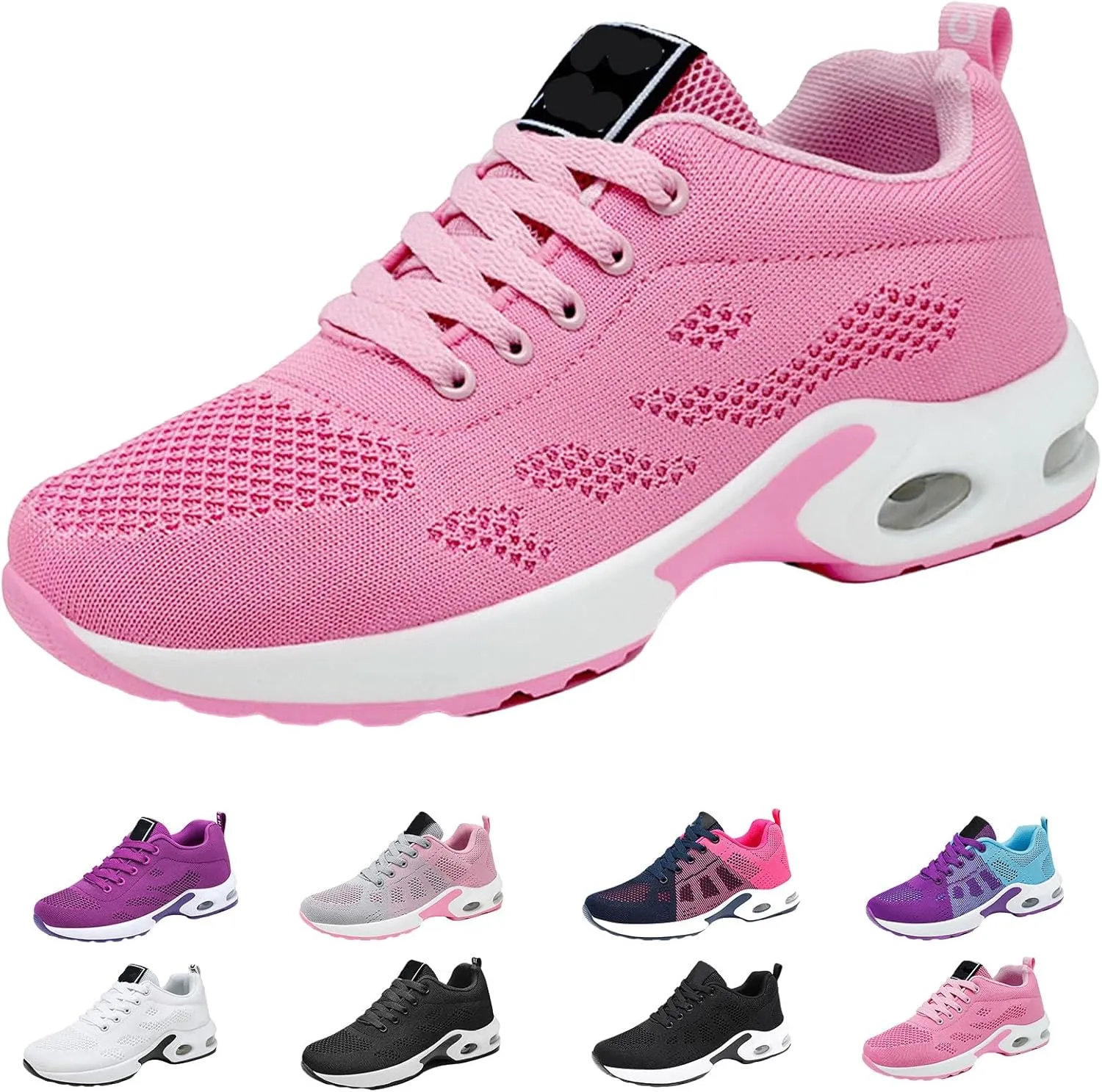 Musabela Orthopedic Air Cushion Mesh Breathable Sneaker Shoes for Women, Casual Breathable Knit Air Cushion Walking Shoes, The Most Comfortable Orthopedic Shoes for Your Feet