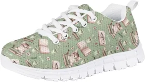 Pinupub Tennis Casual Sports Shoes for Boys Girls Breathable Soft Non Slip Lace Up Sneakers