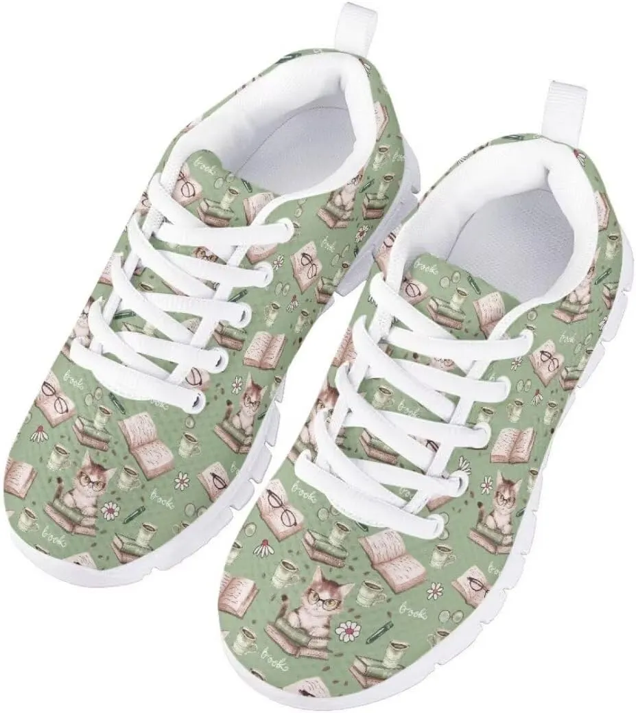 Pinupub Tennis Casual Sports Shoes for Boys Girls Breathable Soft Non Slip Lace Up Sneakers