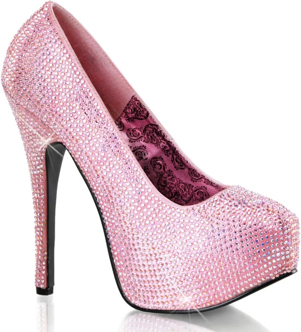 Pleaser Women's Teeze 06 Rhinestone Platform Pump