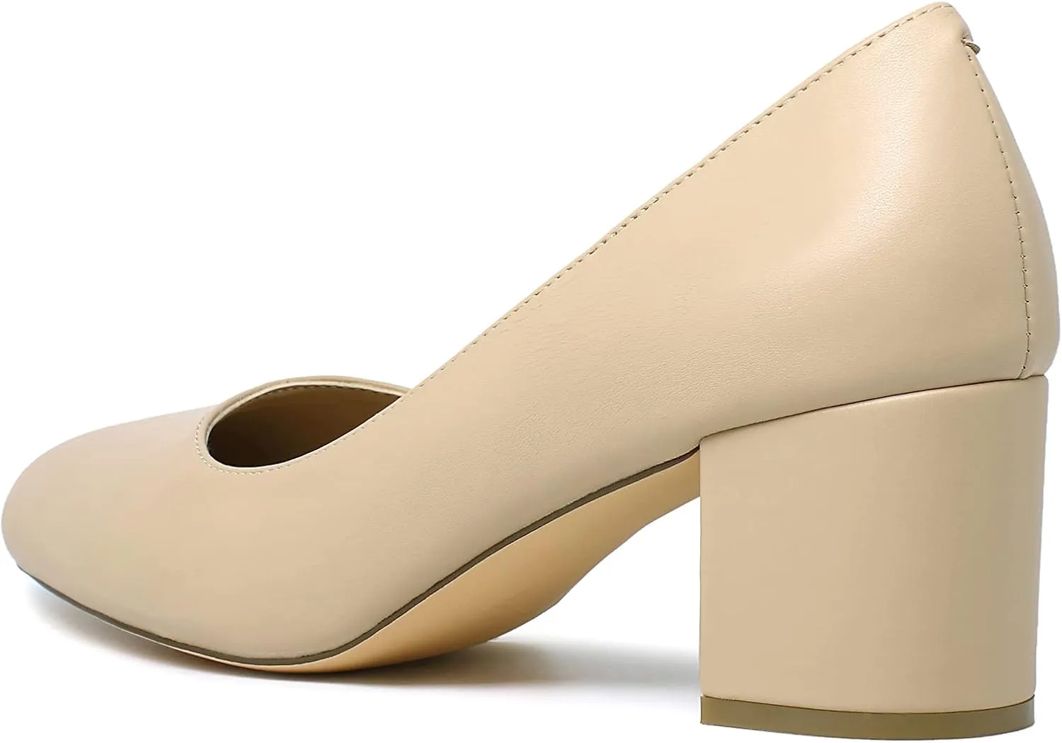 Reitoye Women's Chunky Heel Pumps Closed Toe Dress Pump Heels