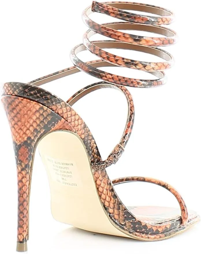 Steve Madden Women's Exotica Ankle Wrap Stiletto Dress Sandal