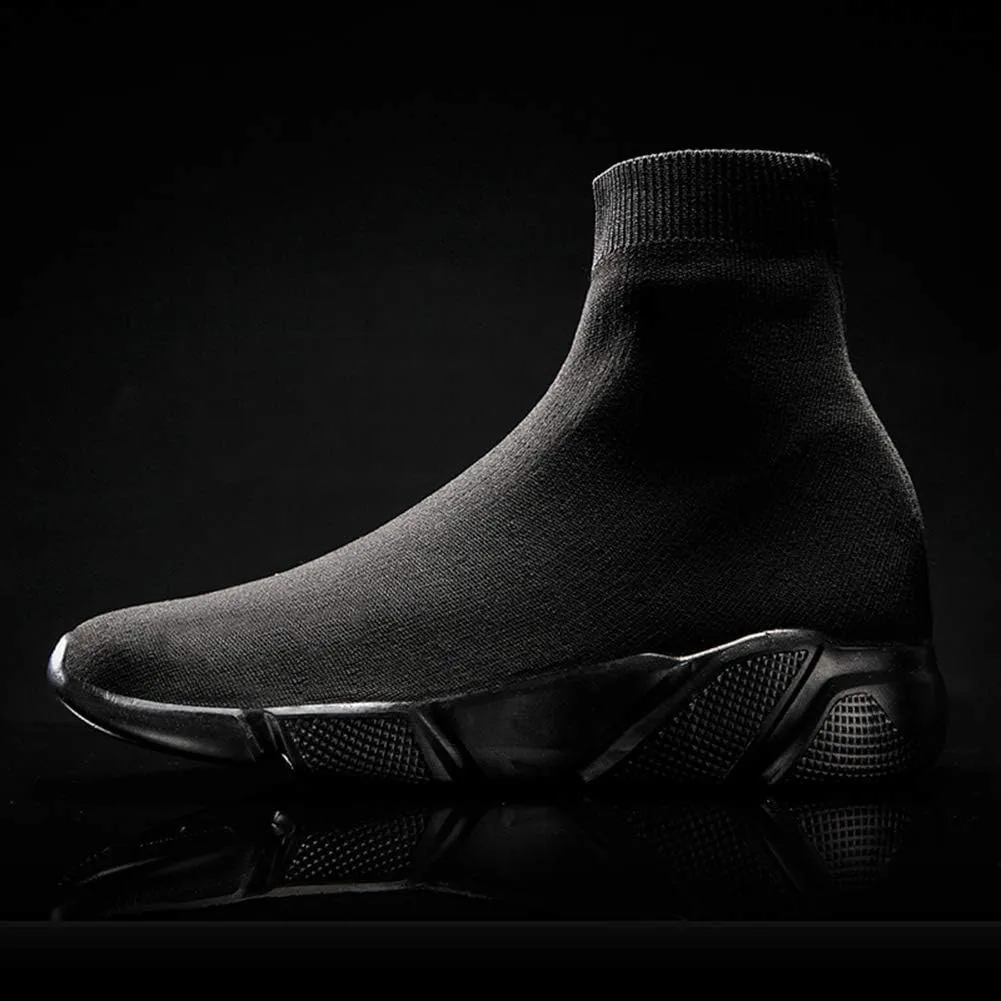 SUNROLAN Fashion Sneakers for Men Lightweight Athletic Running Shoes Breathable Walking Sock Shoes