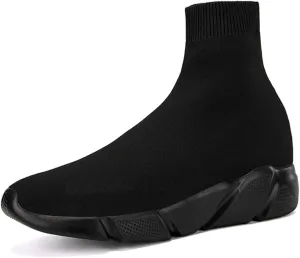 SUNROLAN Fashion Sneakers for Men Lightweight Athletic Running Shoes Breathable Walking Sock Shoes