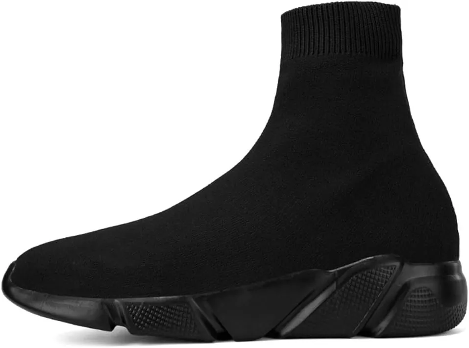 SUNROLAN Fashion Sneakers for Men Lightweight Athletic Running Shoes Breathable Walking Sock Shoes
