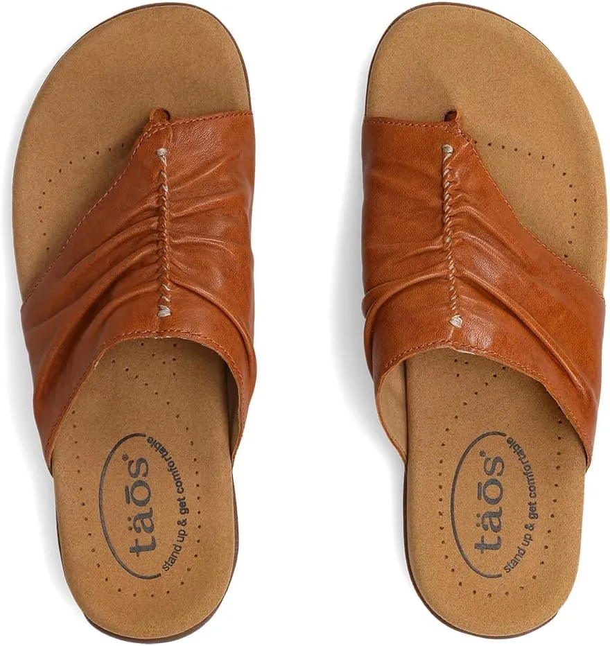 Taos Gift 2 Women's Sandal - Elevate Your Style with A Classic Open Back Toe-Post Design - Premium Comfort with Arch Support and Cooling Gel Padding for All Day Wearability