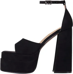 THESHY Womens Platform Ankle Strap Sandals Open Toe Wedge Chunky High Block Heels Fashion Dress Sandal for Women