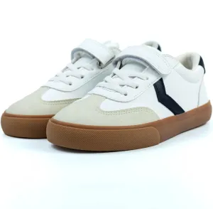 waddle wonder Boys Girls Low Top Slip on Hook and Loop No-Tie Elastic Lace Casual School Walking Shoes Sneaker