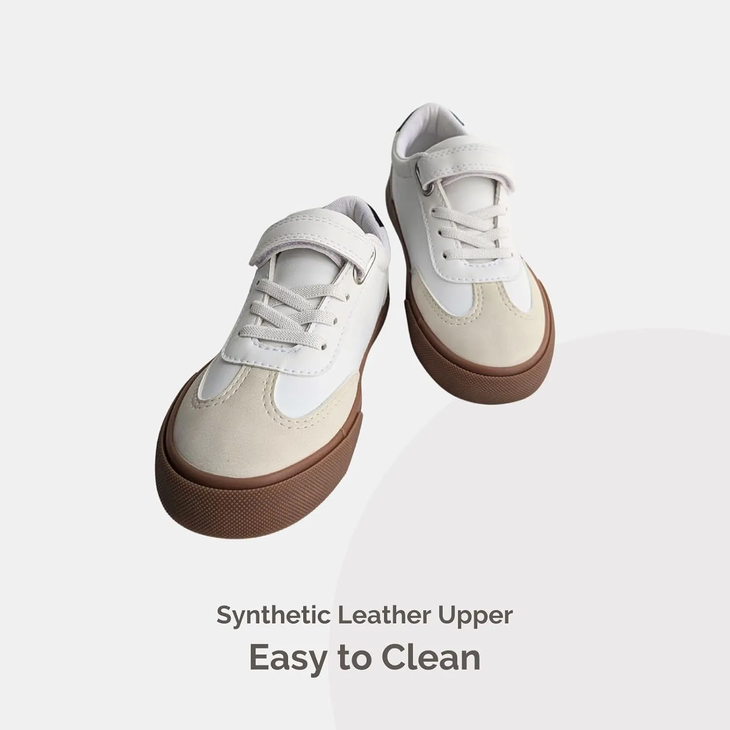 waddle wonder Boys Girls Low Top Slip on Hook and Loop No-Tie Elastic Lace Casual School Walking Shoes Sneaker