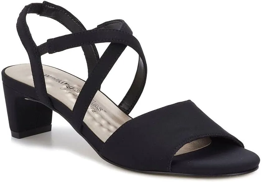 Walking Cradles Liza Womens Sandal 105 BM US Black