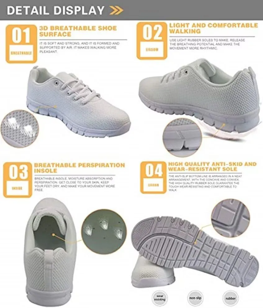 Women Fashion Sneaker Lace Up Sports Shoes for Walking Teenis Trainers Running Causal Footwear