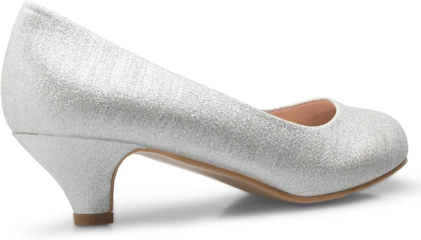 Women's Classic Closed Toe Kitten Heel Pumps | Dress, Work, Party Low Heeled